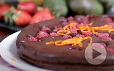 How to prepare a Raspberry Orange Chocolate Mousse Cake